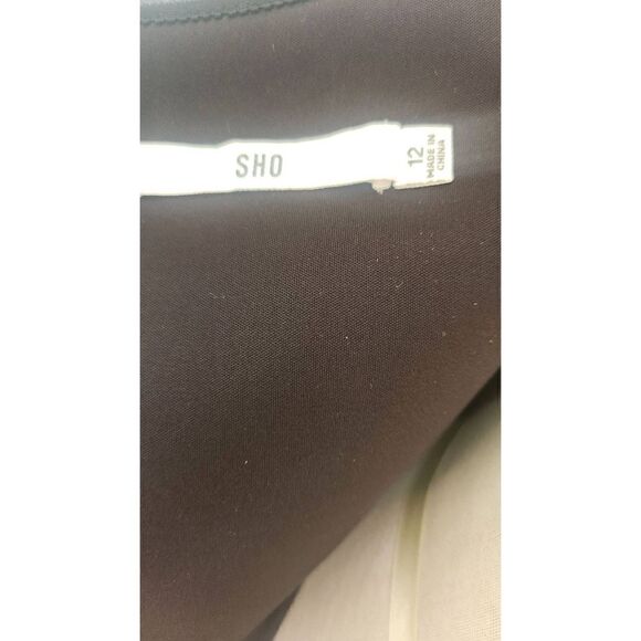 Sho Black and White Plaid Sequin Strapless Knee Length Cocktail Dress, NWT, Sz.1 - Picture 7 of 9